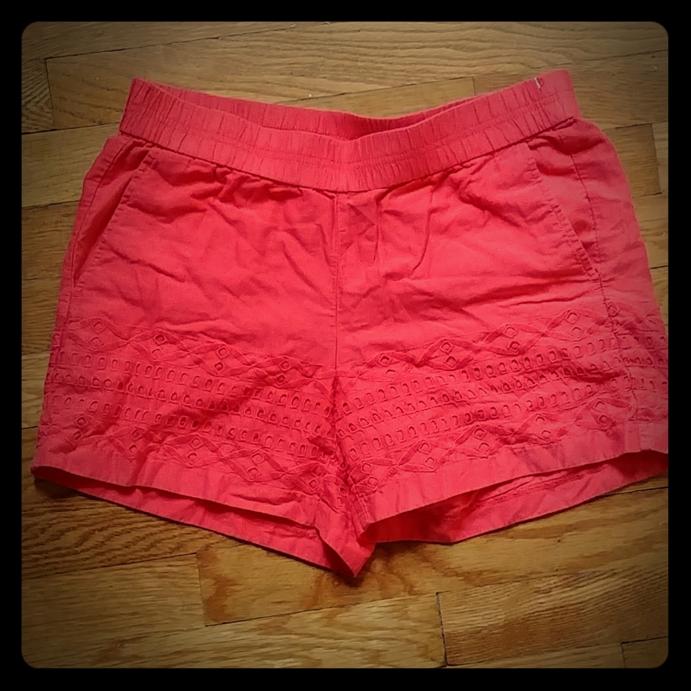 Jcrew cotton eyelet shorts (4-6)